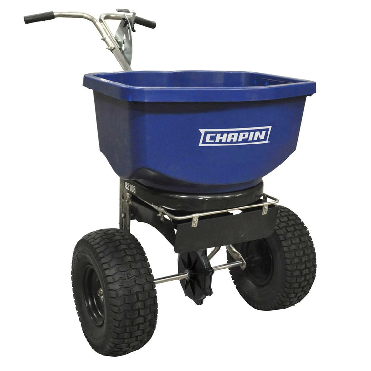 Chapin 82108B 100 lb Professional and Residential Salt and Ice Melt Broadcast Spreader