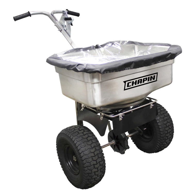 Chapin 82500B 100 lb Stainless Steel Professional Broadcast Salt Spreader