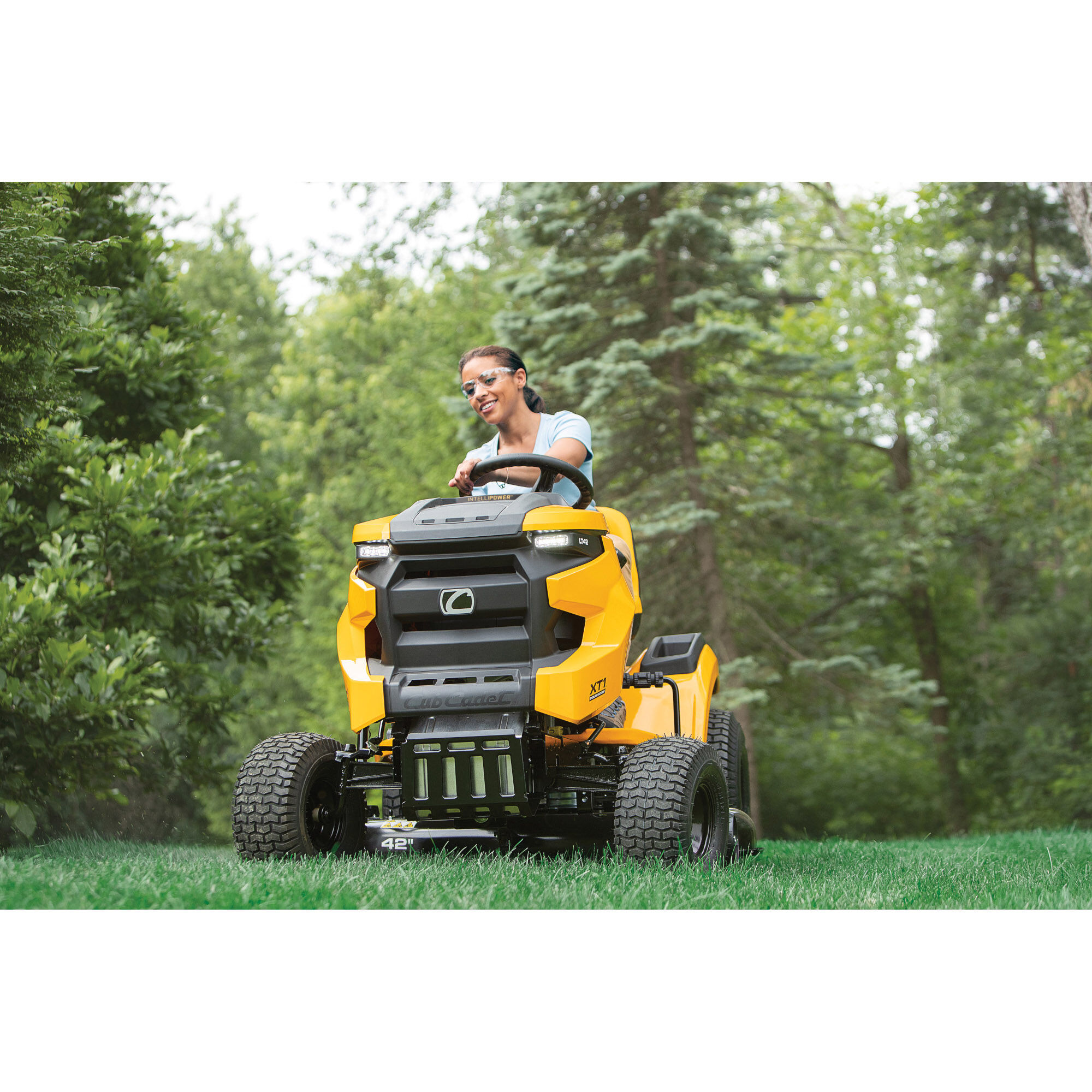 Cub Cadet XT1 LT42 IntelliPOWER Enduro Series 42 in. Riding Lawn Mower side view