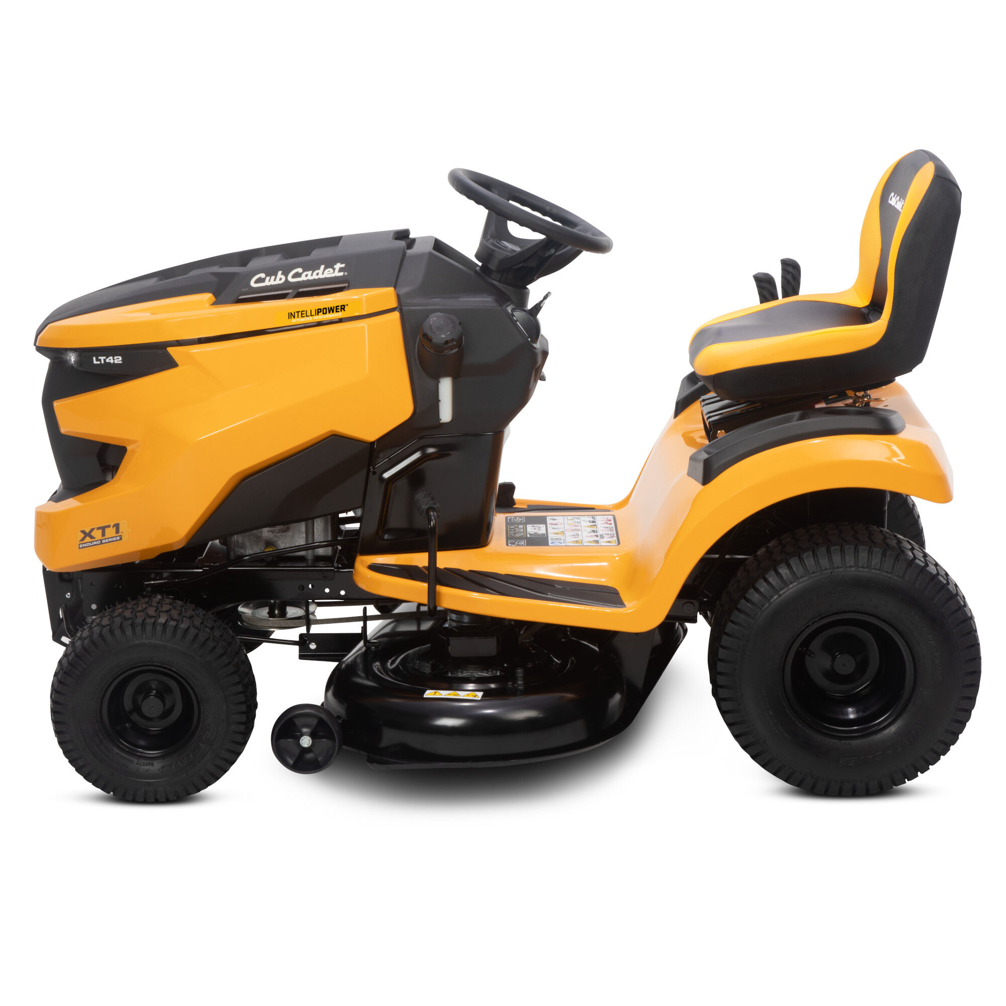 Cub Cadet XT1 LT42 IntelliPOWER Enduro Series 42 in. Riding Lawn Mower side view
