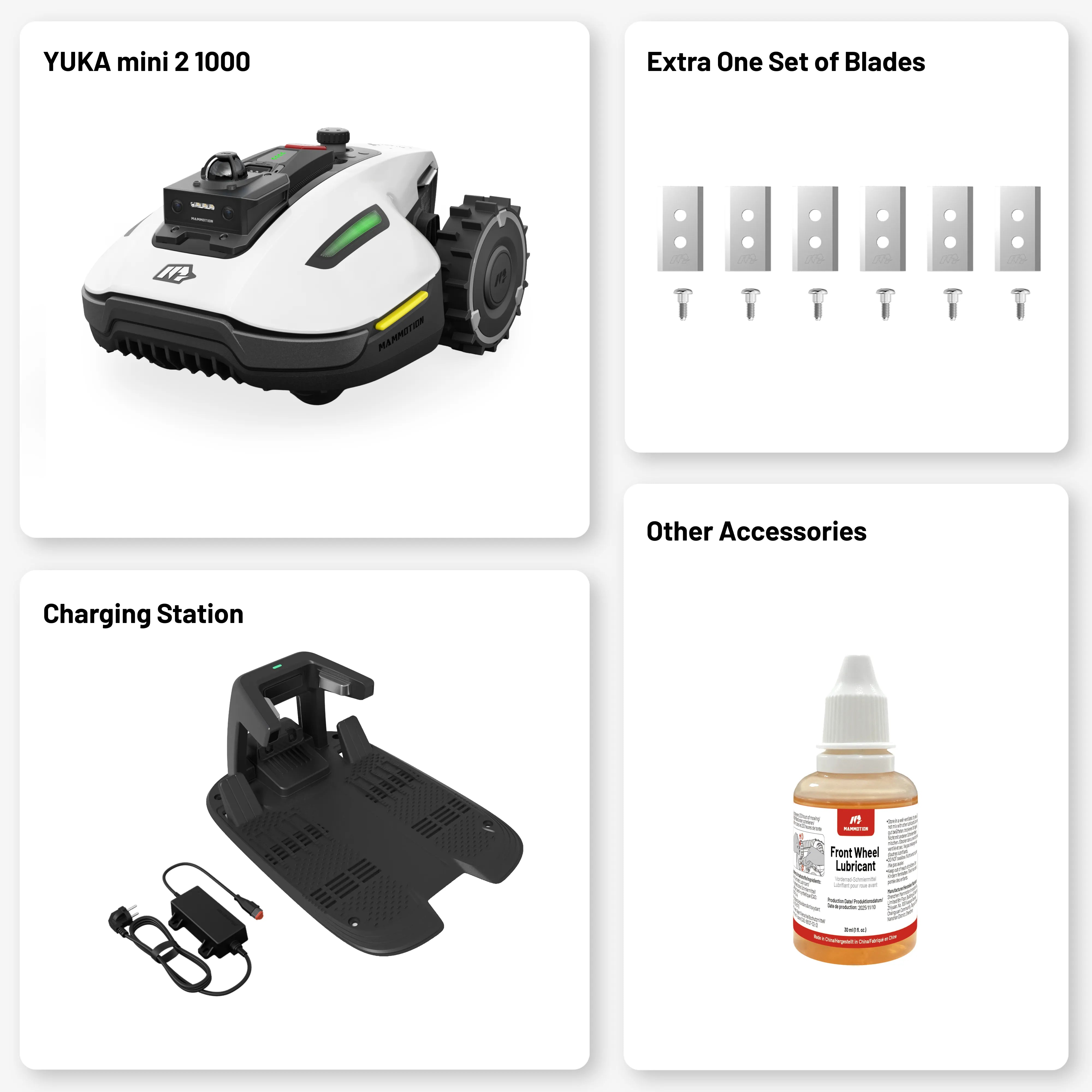Mammotion YUKA mini 2 1000H Robot Lawn Mower for 0.25 Acre Lawns