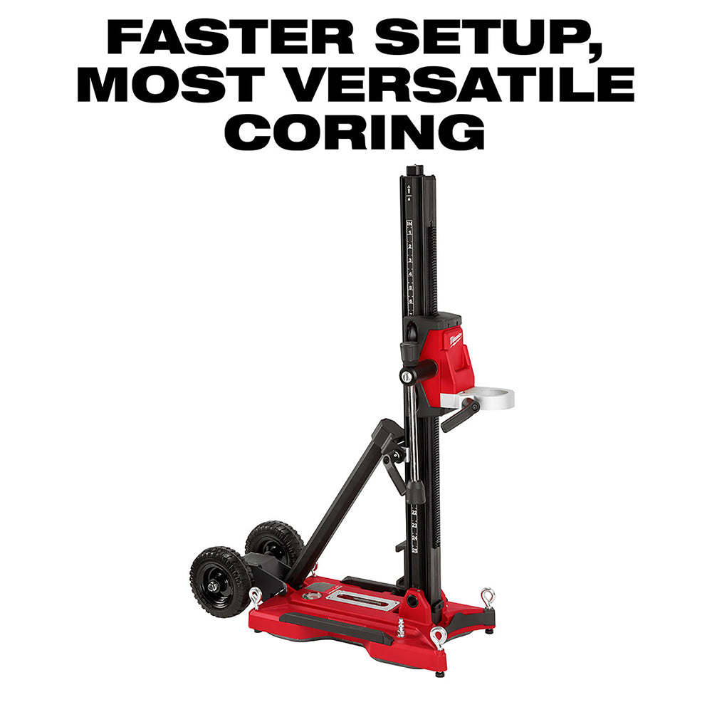 Faster setup, most versatile coring with the Milwaukee compact core drill stand