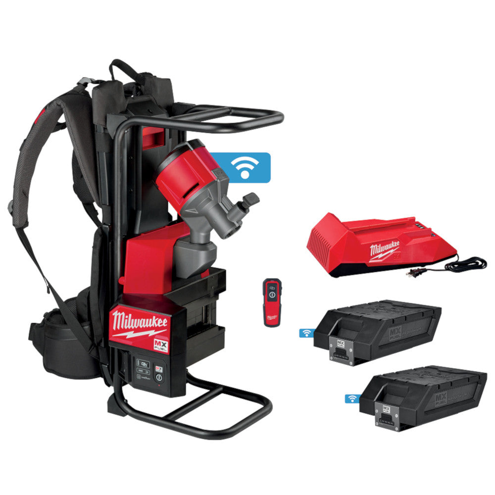 Milwaukee MX FUEL Backpack Concrete Vibrator Kit – 2 x XC406