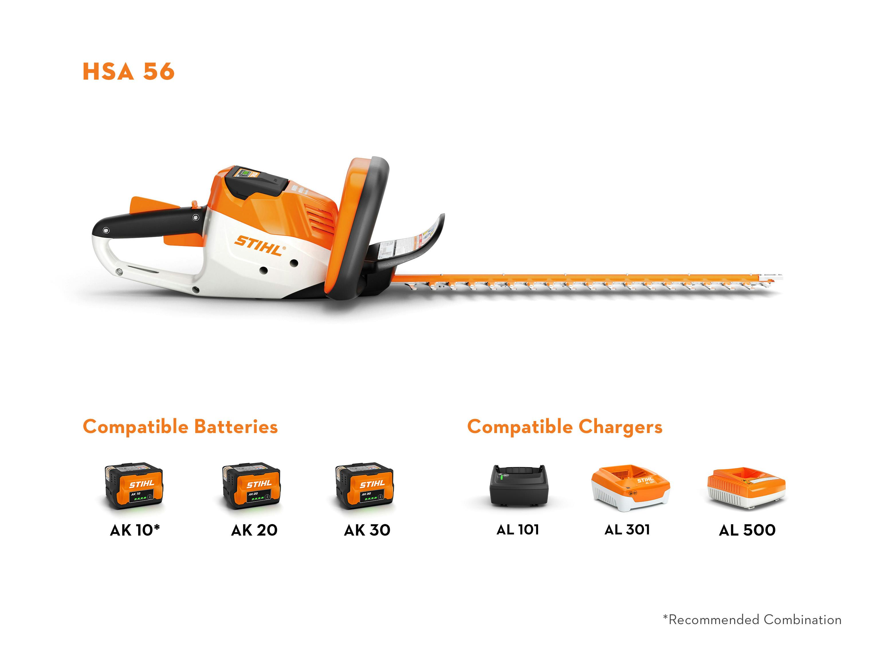 stihl-hsa-56-18-cordless-hedge-trimmer-kit-ak-system-4.jpg: STIHL HSA 56 18" Cordless Hedge Trimmer Kit (AK System) – AL 101 standard charger