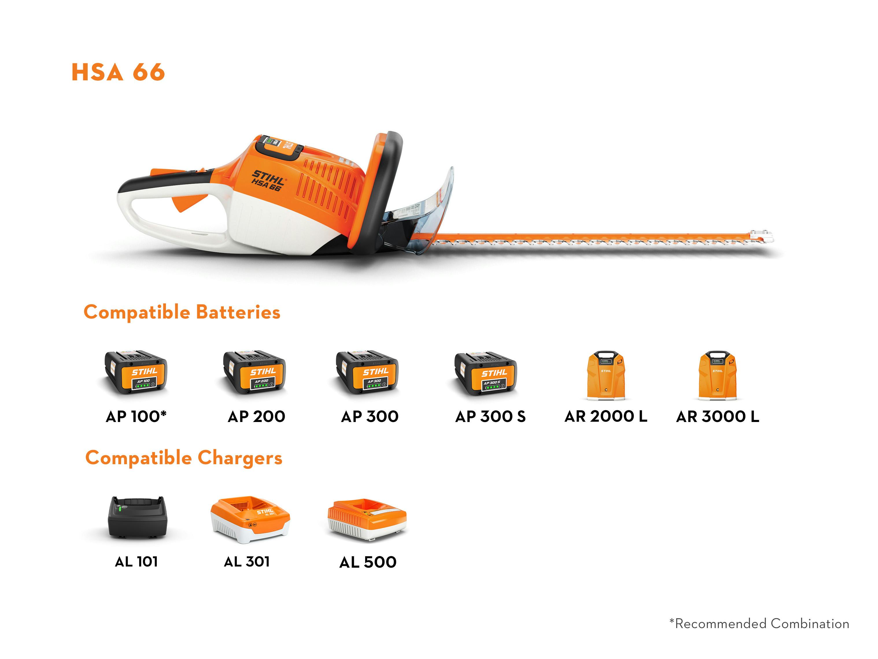 stihl-hsa-66-20-cordless-hedge-trimmer-ap-system-tool-only-2.jpg: STIHL HSA 66 20" Cordless Hedge Trimmer – 20" blade