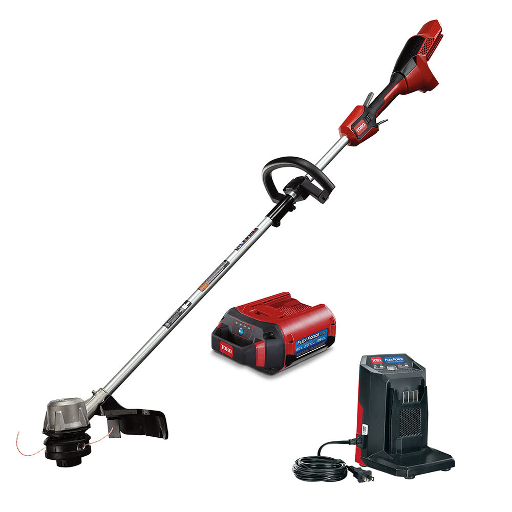 Toro 60V MAX 14"/16" Cordless String Trimmer Kit w/ 2.5Ah Battery