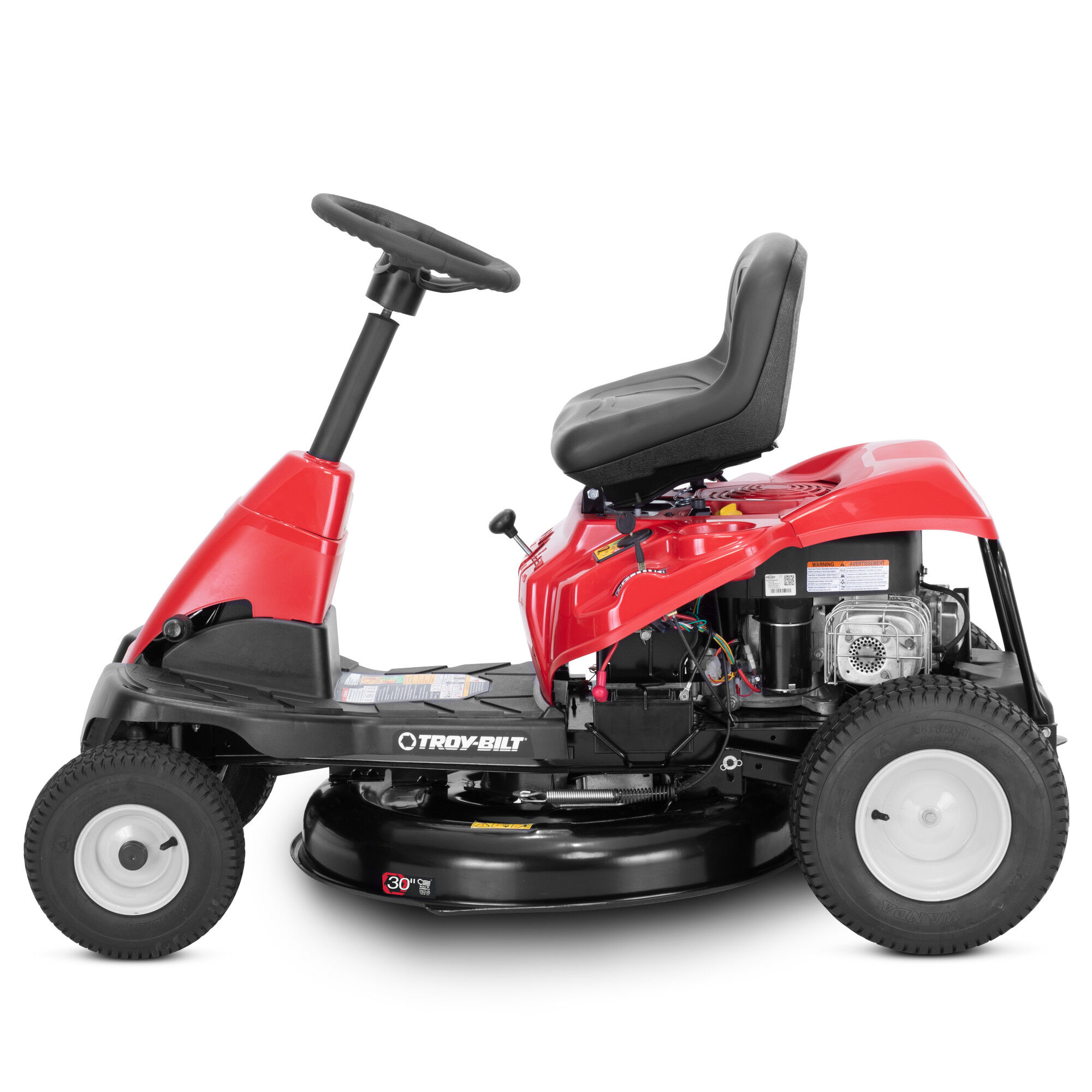 Troy-Bilt TB30B 30 in. 10.5 HP Small Riding Lawn Mower side view