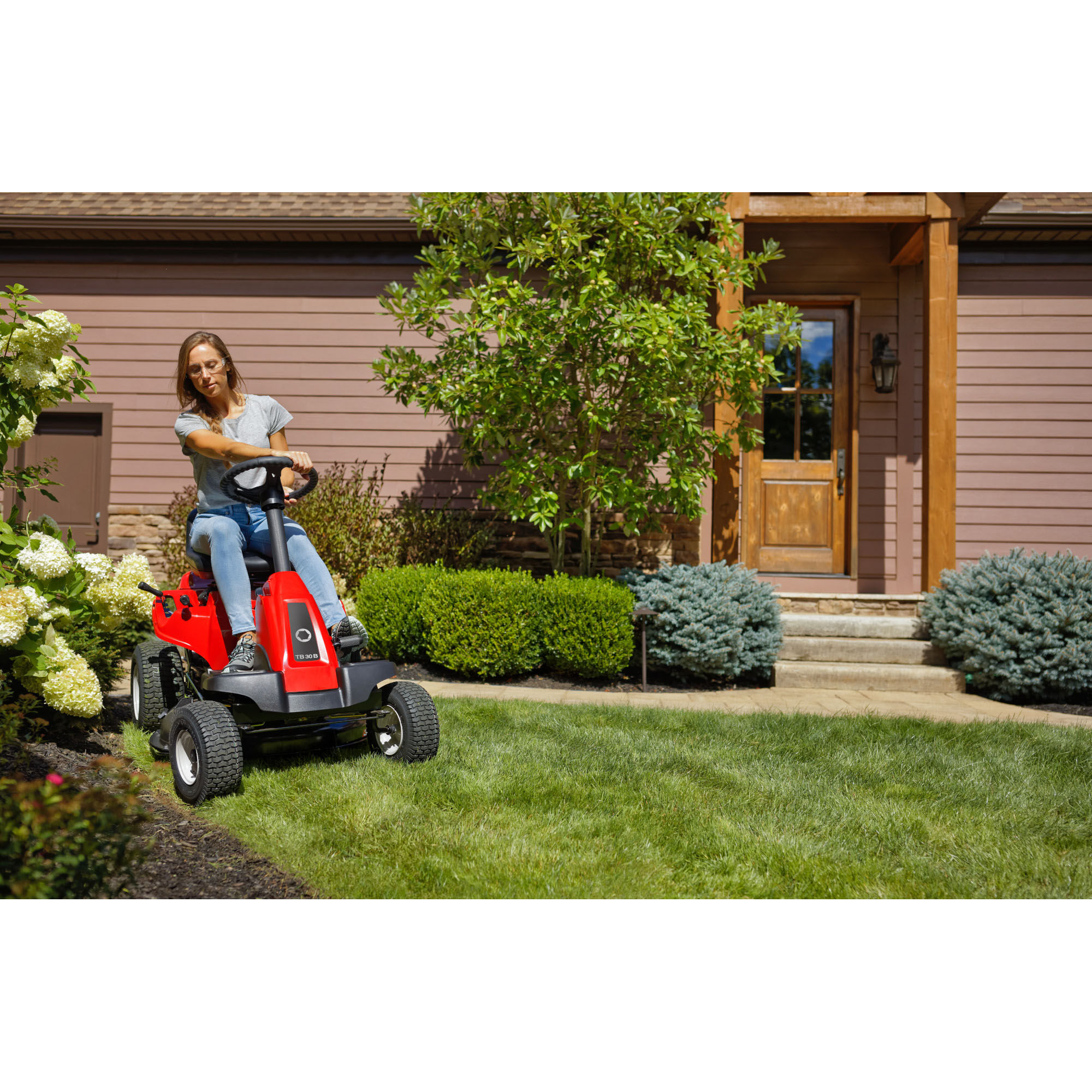 Troy-Bilt TB30B 30 in. 10.5 HP Small Riding Lawn Mower side view