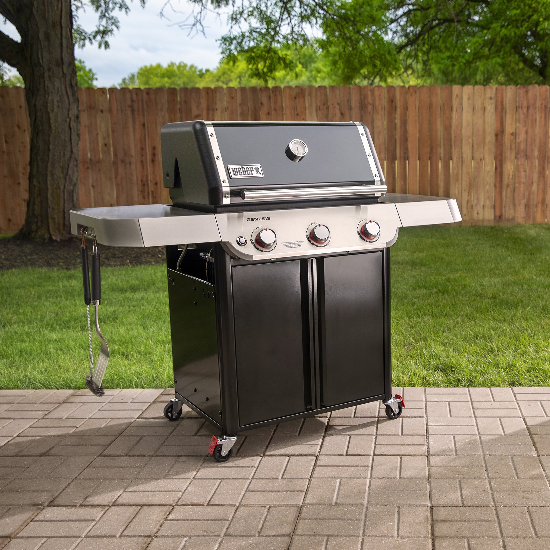 Weber Genesis E-315 Gas Grill, Liquid Propane, Black