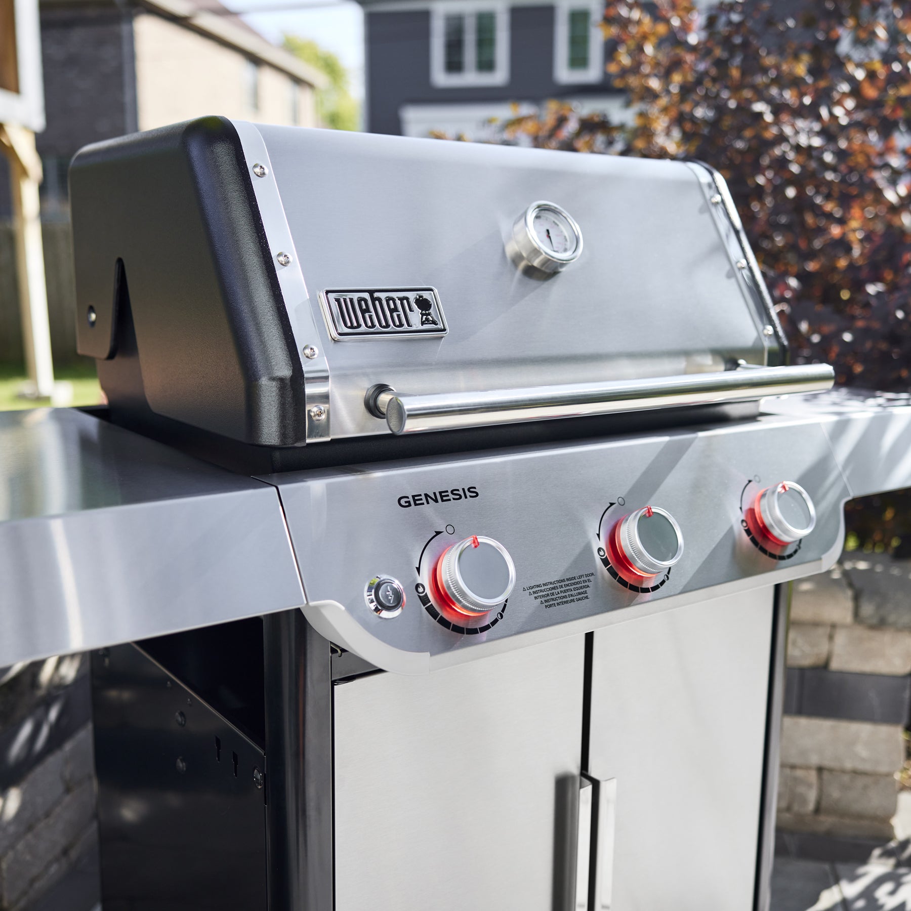 Weber Genesis S-315 Gas Grill, Natural Gas, Stainless Steel