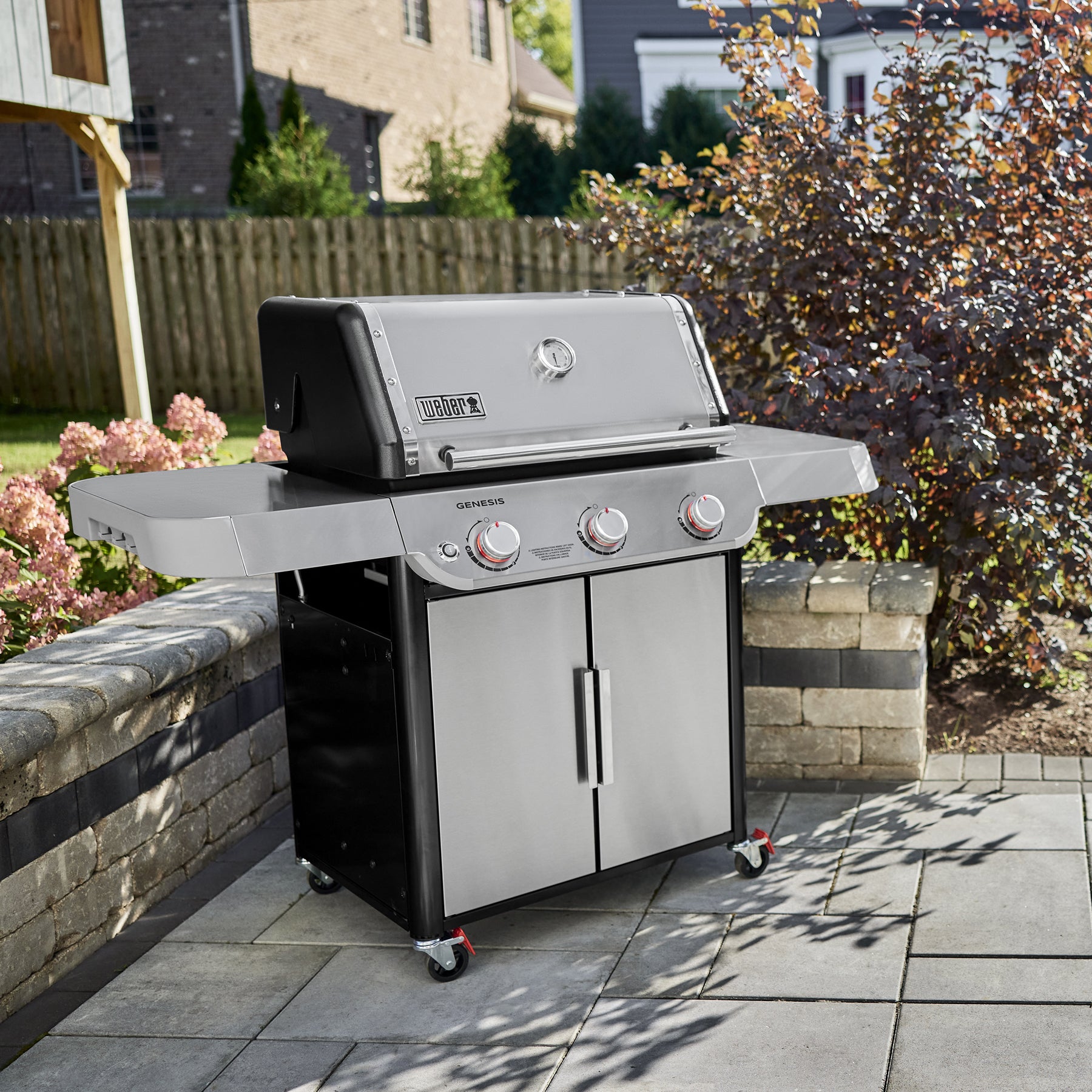 Weber Genesis S-315 Gas Grill, Natural Gas, Stainless Steel