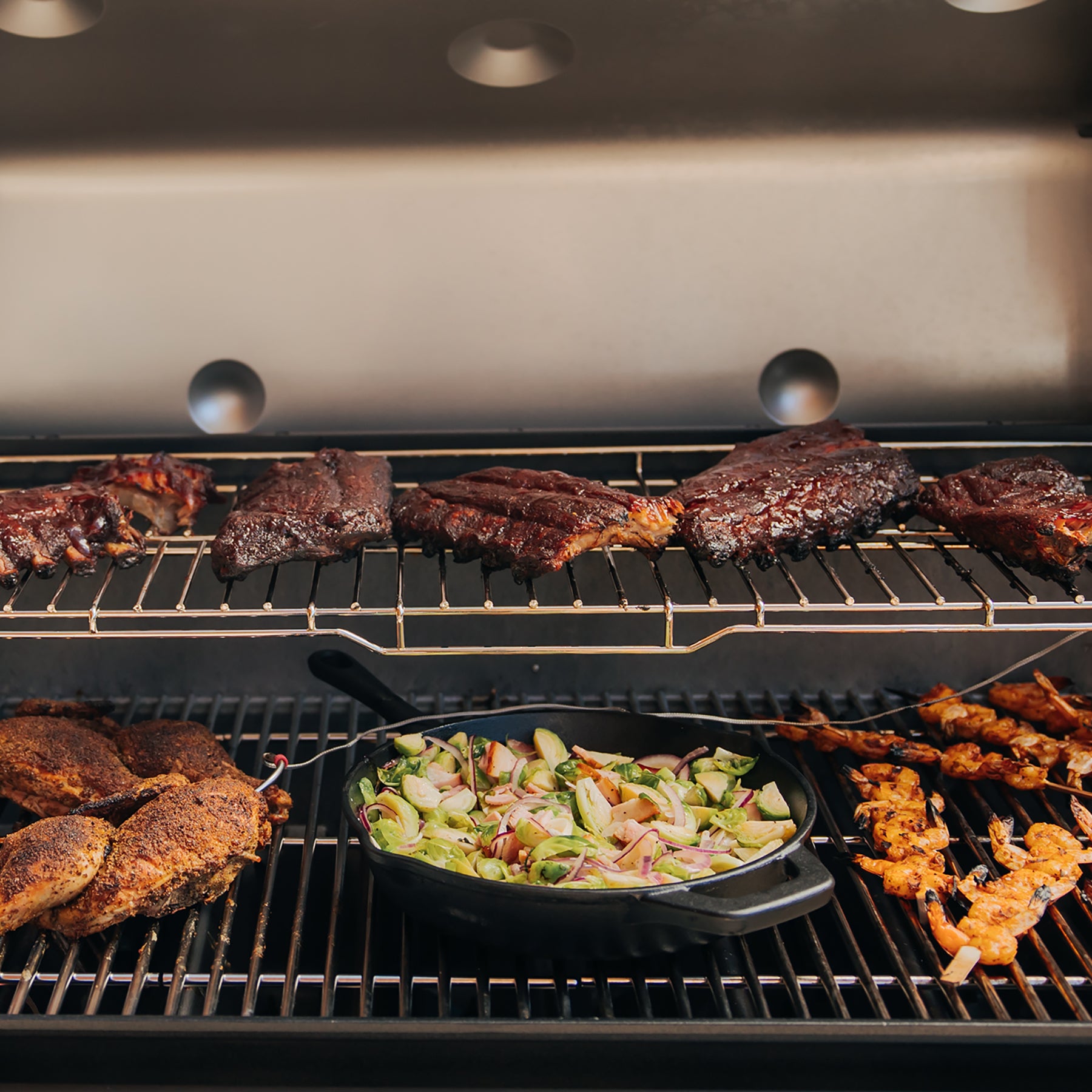 Weber Genesis S-435 Gas Grill, Liquid Propane, Stainless Steel