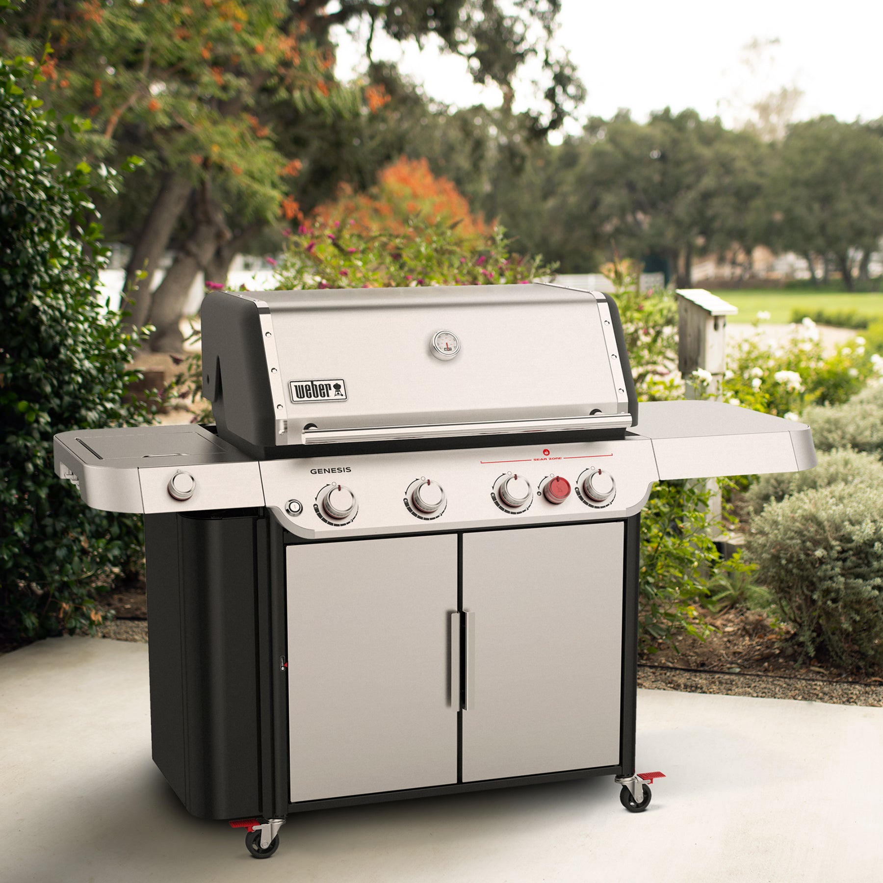 Weber Genesis S-435 Gas Grill, Liquid Propane, Stainless Steel