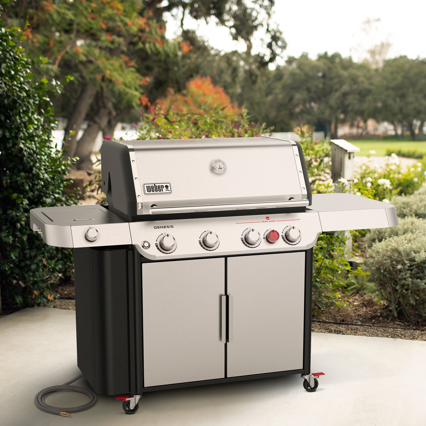 Weber Genesis S-435 Gas Grill, Natural Gas, Stainless Steel
